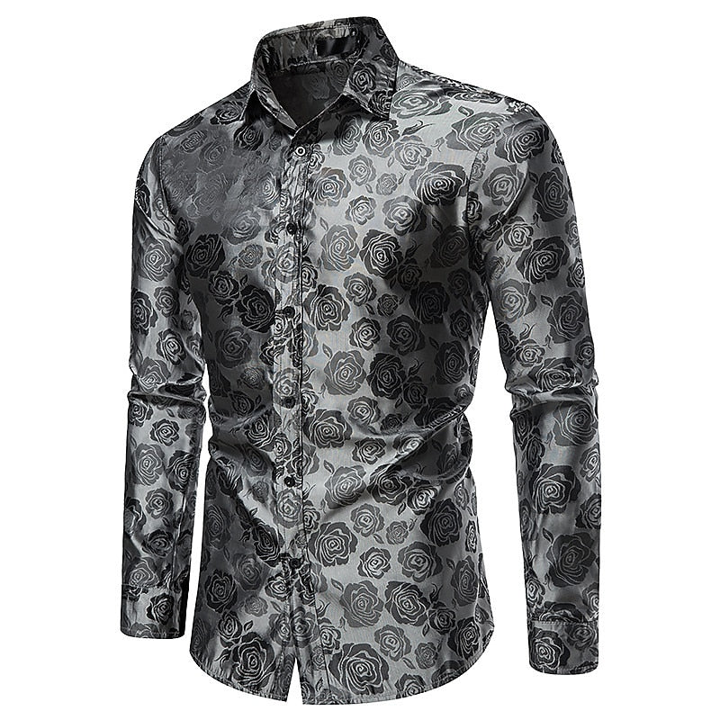 Camicia Uomo Manica Lunga con Bottoni Frontali