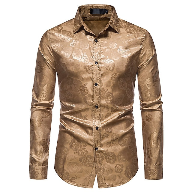 Camicia Uomo Manica Lunga con Bottoni Frontali