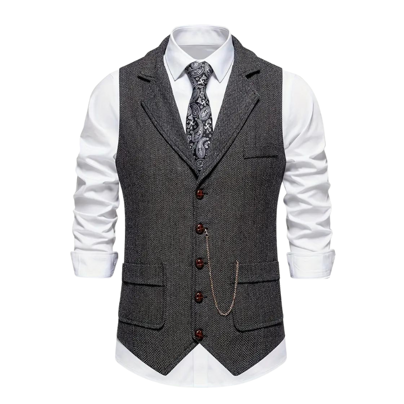 Gilet Uomo Formale con Rever Elegante