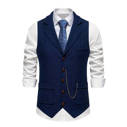Gilet Uomo Formale con Rever Elegante
