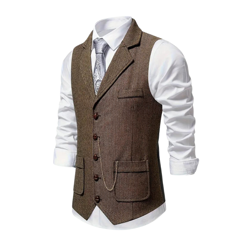 Gilet Uomo Formale con Rever Elegante
