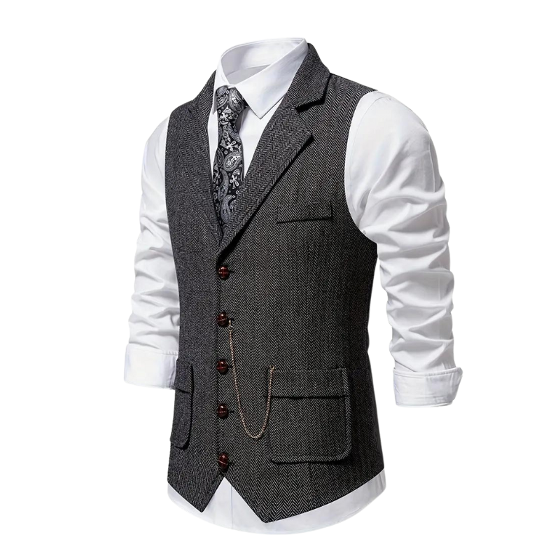 Gilet Uomo Formale con Rever Elegante