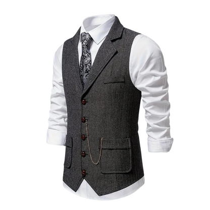 Gilet Uomo Formale con Rever Elegante