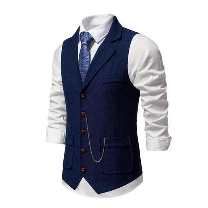 Gilet Uomo Formale con Rever Elegante