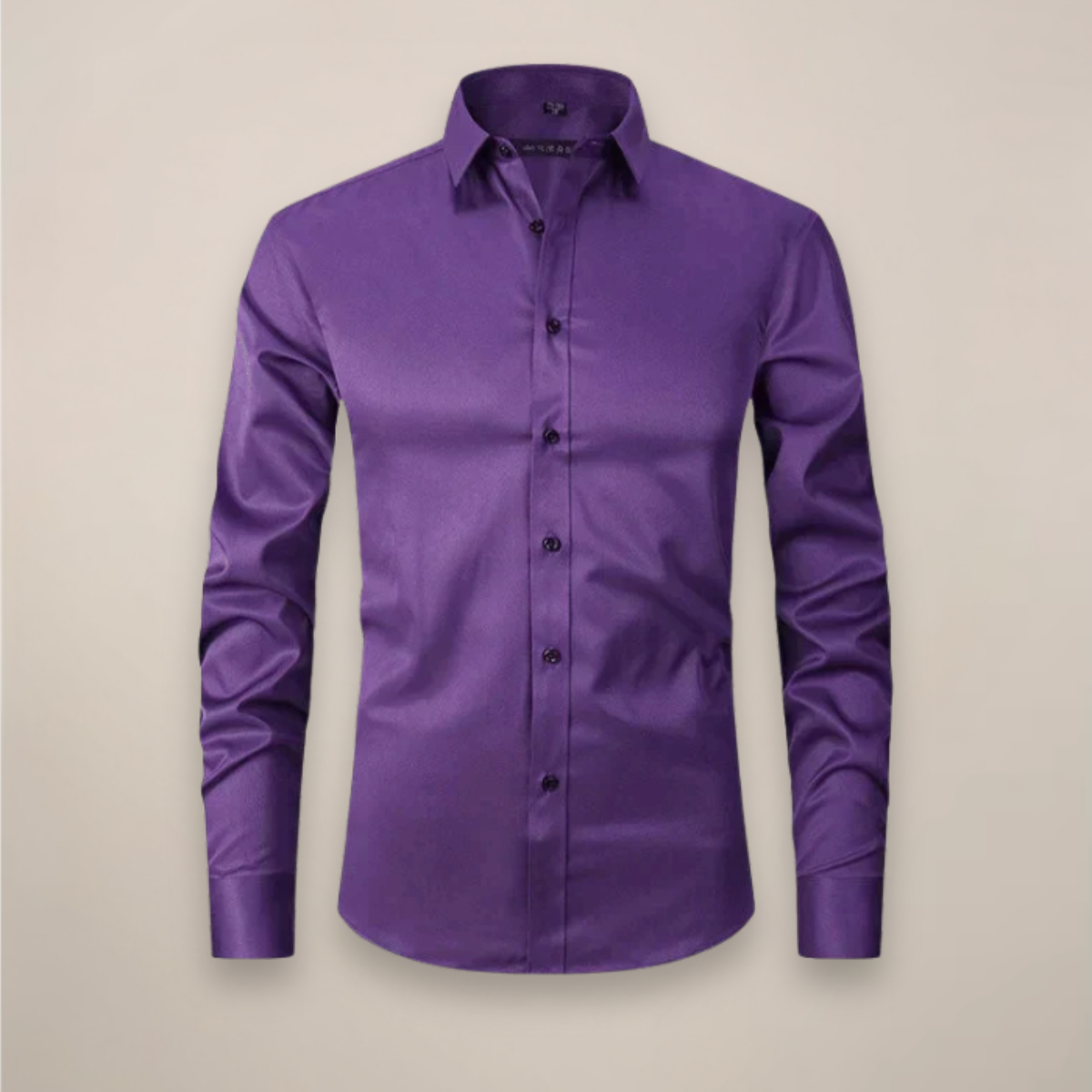Camicia Uomo Business Manica Lunga Con Bottoni Traspirante