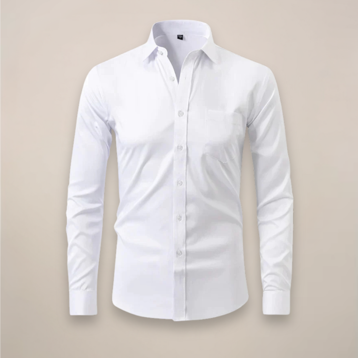 Camicia Uomo Business Manica Lunga Con Bottoni Traspirante