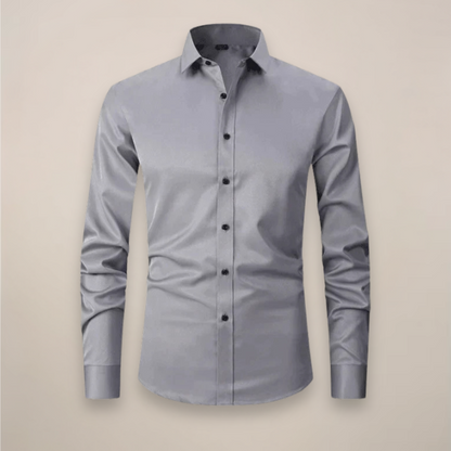 Camicia Uomo Business Manica Lunga Con Bottoni Traspirante