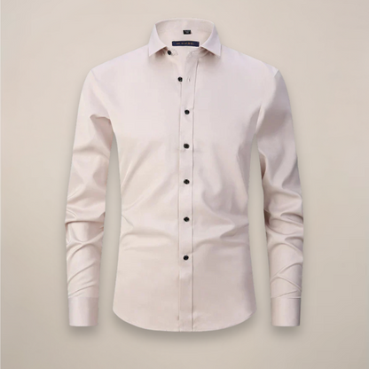 Camicia Uomo Business Manica Lunga Con Bottoni Traspirante