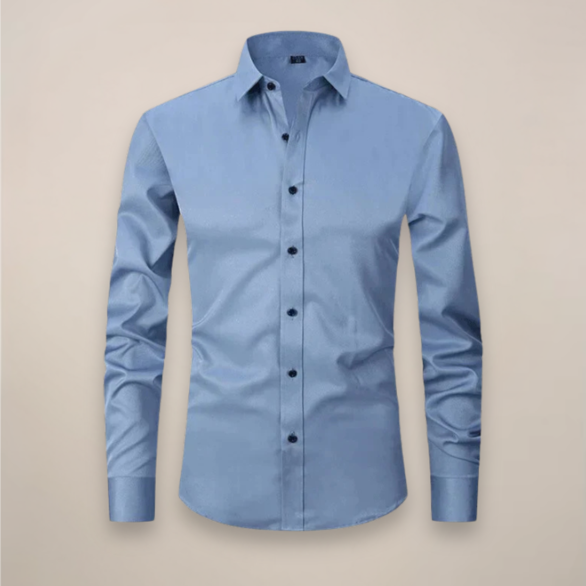 Camicia Uomo Business Manica Lunga Con Bottoni Traspirante