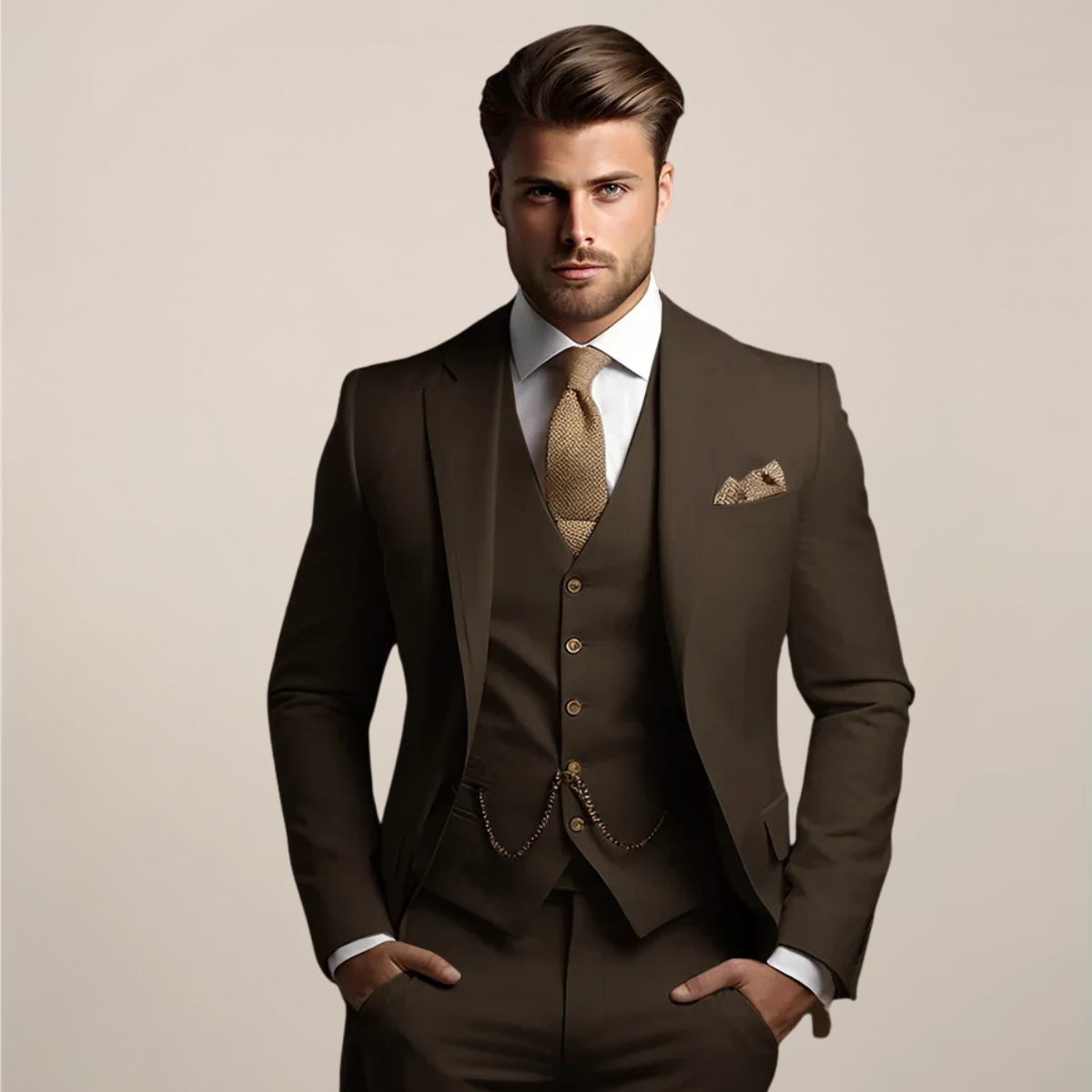 Completo Uomo Pezzi Formale Classico