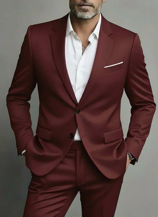 Abito Uomo Elegante Monopetto Slim Fit - Brentozzi
