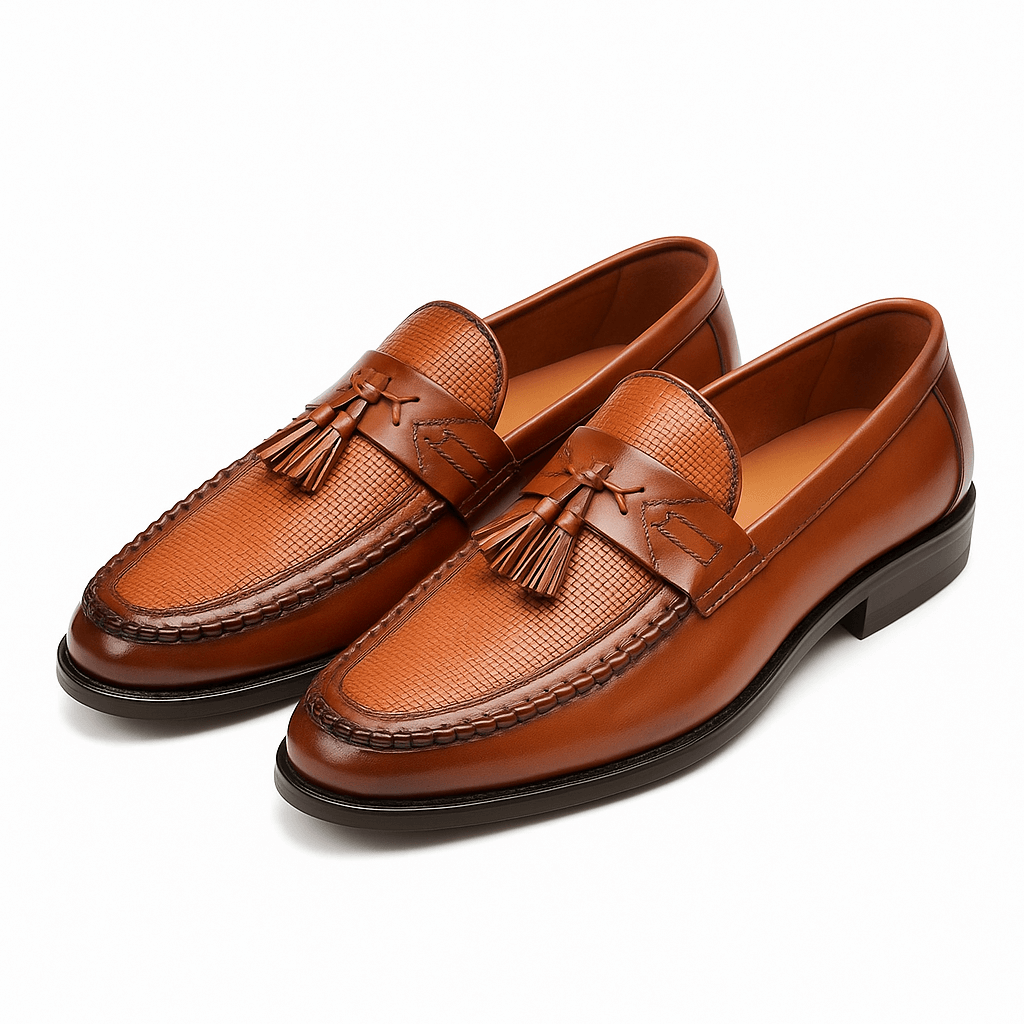 Mocassini Uomo Business in Pelle con Nappine Slip On