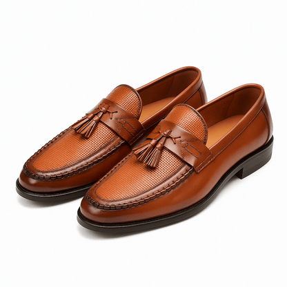 Mocassini Uomo Business in Pelle con Nappine Slip On