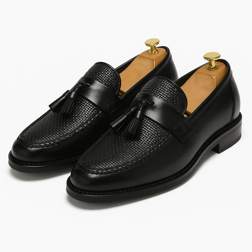 Mocassini Uomo Business in Pelle con Nappine Slip On