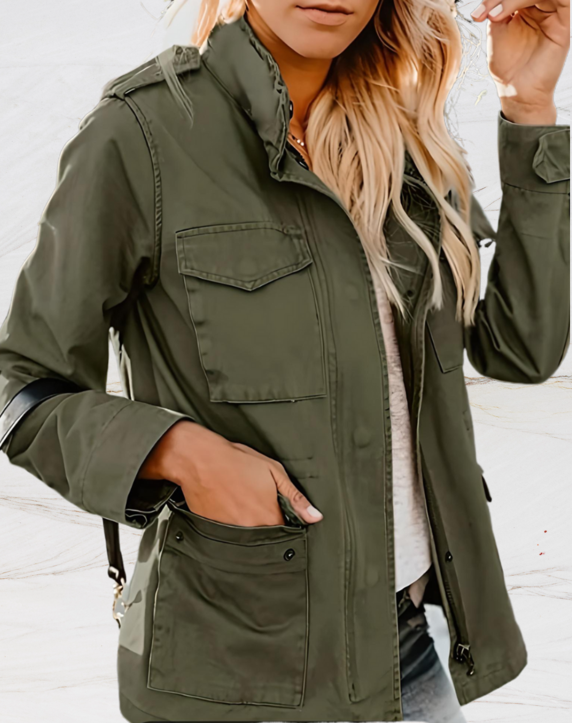 Giacca Cargo Donna Funzionale Stile Utility - Brentozzi