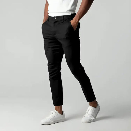 Pantaloni Chino Uomo Elasticizzati Tessuto Leggero Estate - Vesarelli
