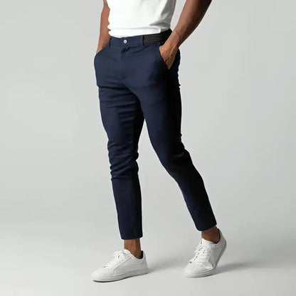 Mino | Pantaloni Chino Elasticizzati Estivi Blu
