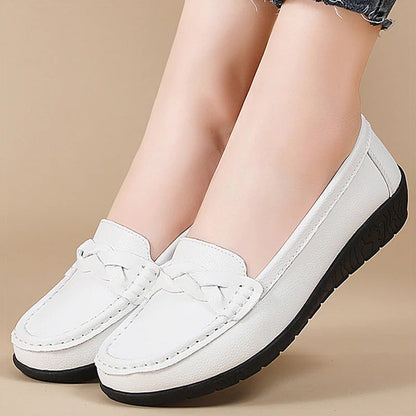 Mocassini Donna in Pelle Morbida Slip-On Comodi - Vesarelli