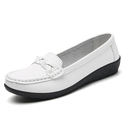 Mocassini slip-on eleganti da donna in morbida pelle e comodi 5