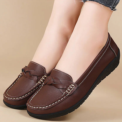 Mocassini slip-on eleganti da donna in morbida pelle e comodi 7