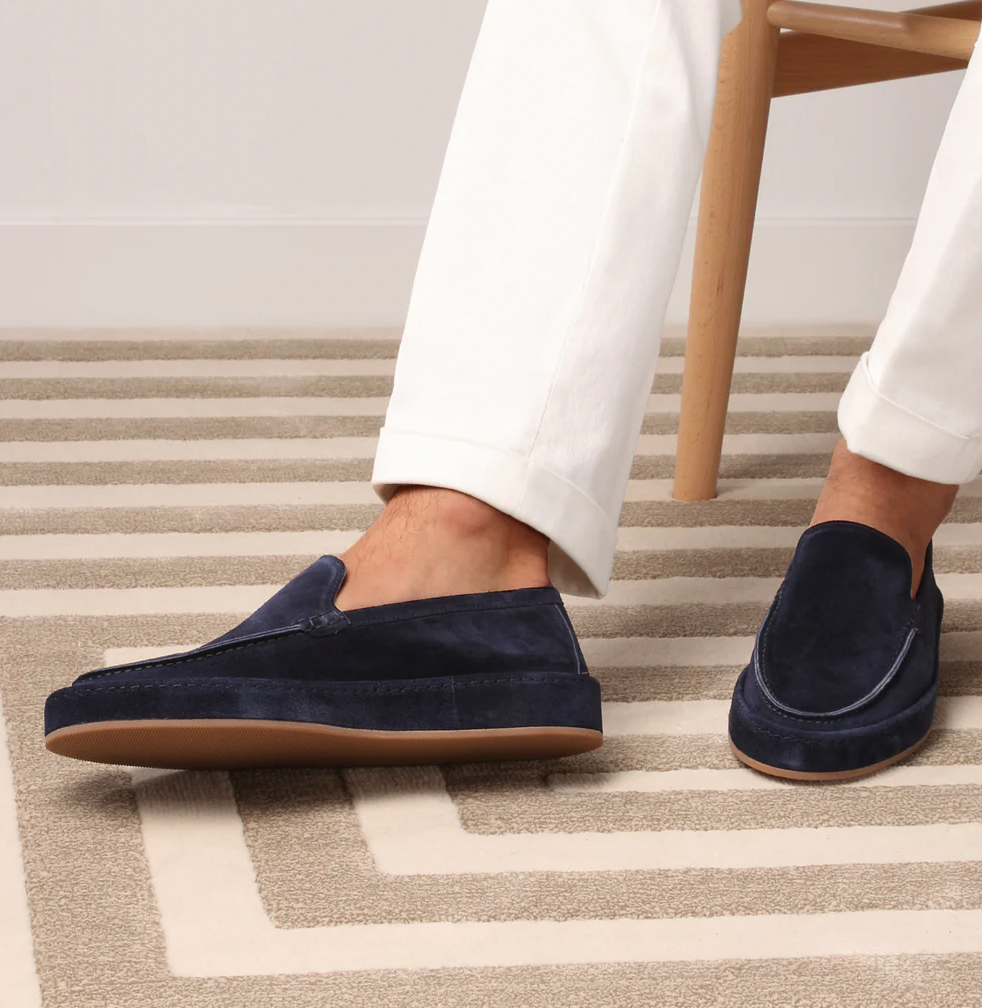 Mocca | Mocassini Casual Comodi In Materiale Leggero Blu Marino