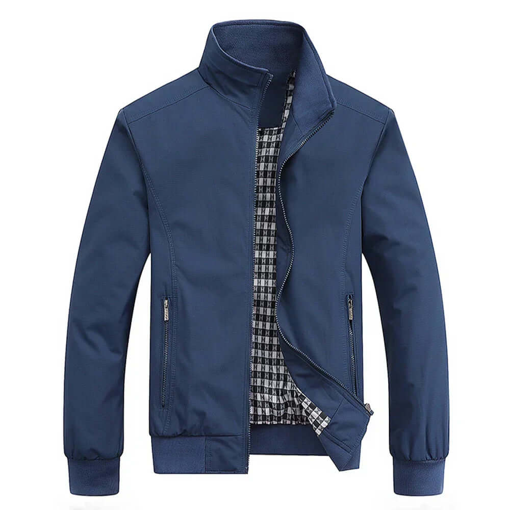 Giacca Bomber Uomo Autunnale con Bordo a Costine Stilizzata - Brentozzi