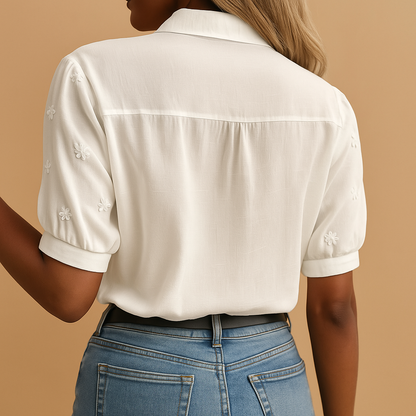 Camicia Donna Classica Scollo a V