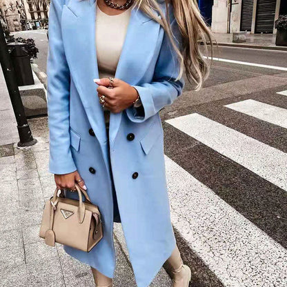 Giacca Donna con Bottoni Stile Classico Taglio Lungo - Brentozzi