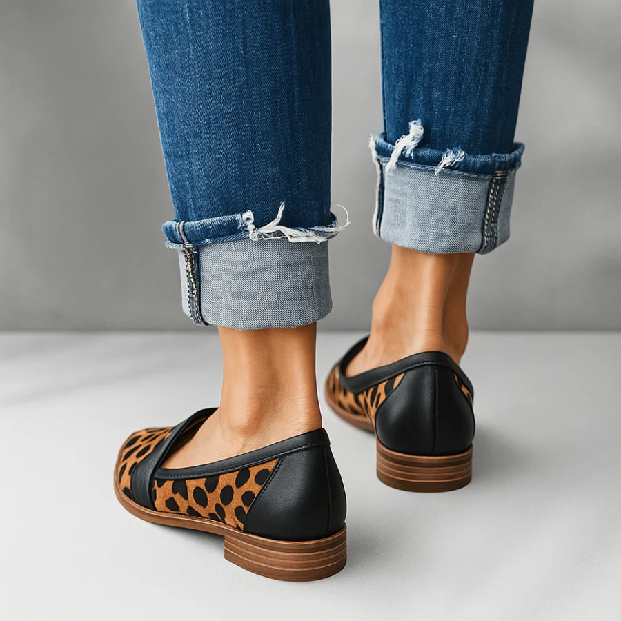Mopunta | Mocassini Donna Punta Affusolata Penny Loafer Piatti Suede 4