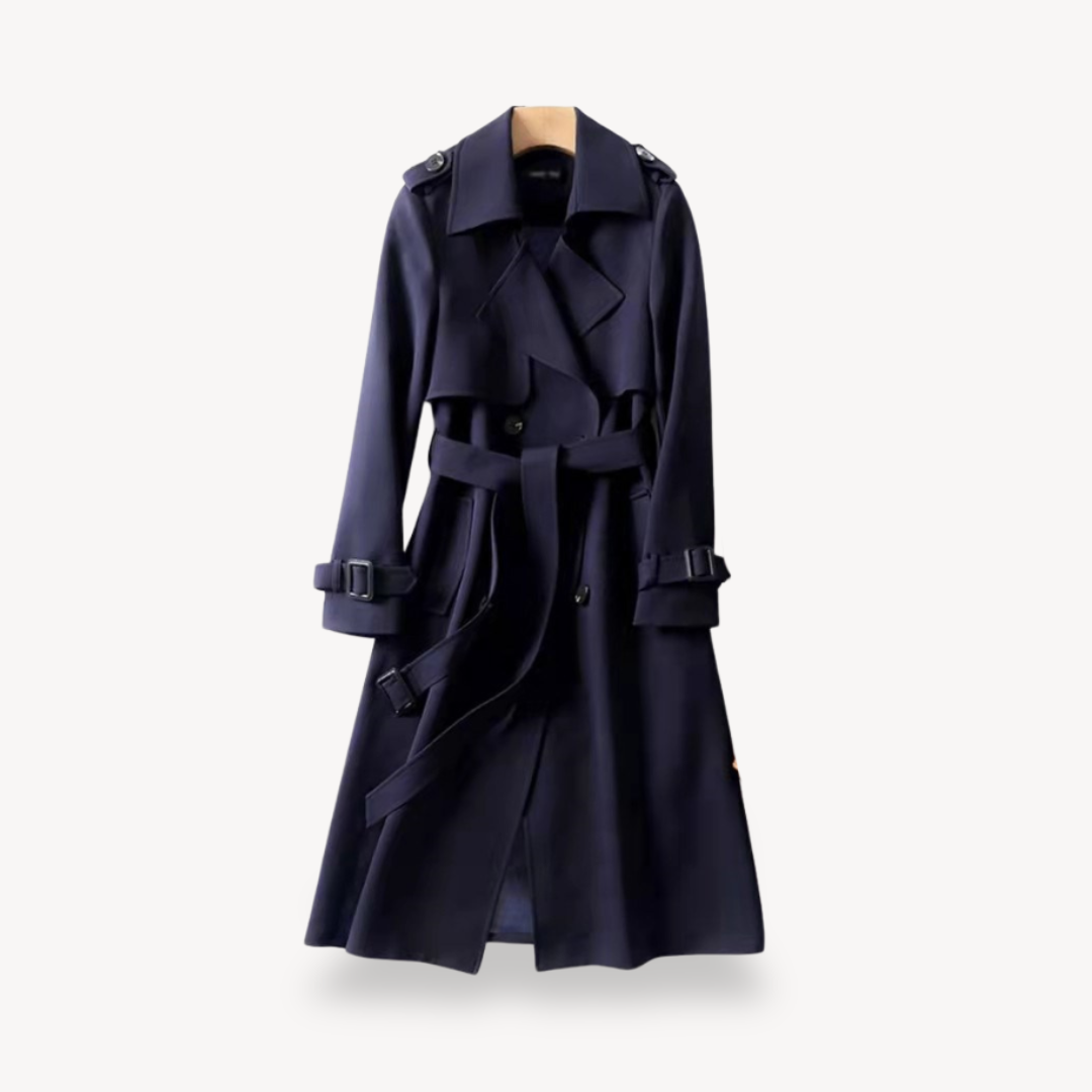 Cappotto Trench Donna Taglio Classico con Cintura