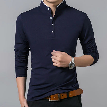 Maglione Uomo Casual in Maglia Collo Basso Classico