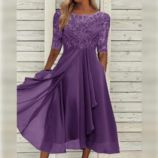 Abito Midi Donna per Cerimonia Elegante - Brentozzi