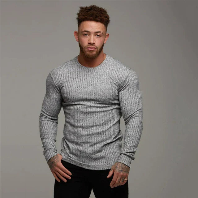 Maglione Uomo Girocollo Vestibilità Dritta