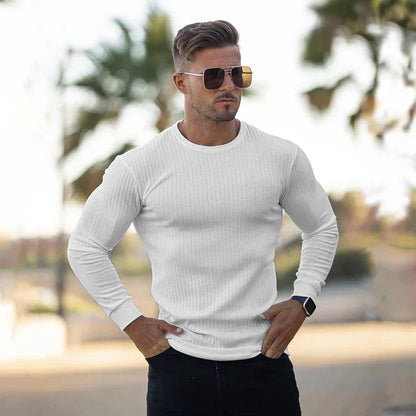 Pullover Uomo Girocollo Vestibilità Dritta