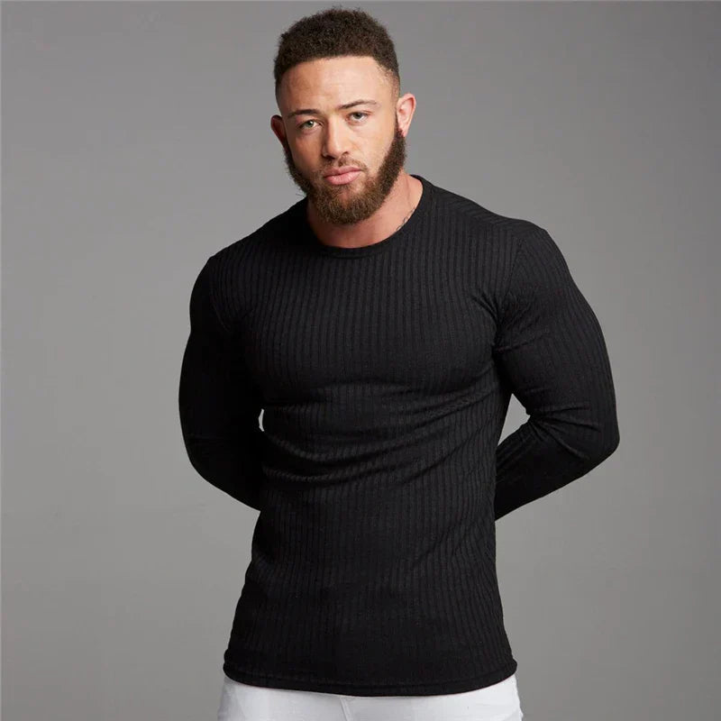 Pullover Uomo Girocollo Vestibilità Dritta