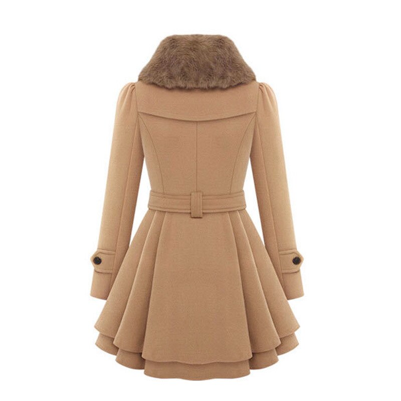 Cappotto Trench Donna Slim Fit con Cintura Doppia Chiusura