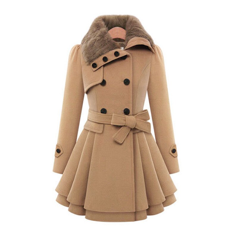 Cappotto Trench Donna Slim Fit con Cintura Doppia Chiusura - Brentozzi