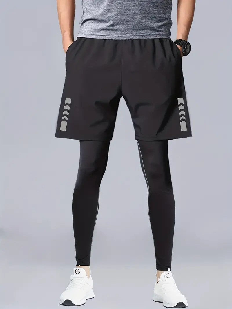 Completo Sportivo Uomo Pezzi Tights e Shorts - Brentozzi