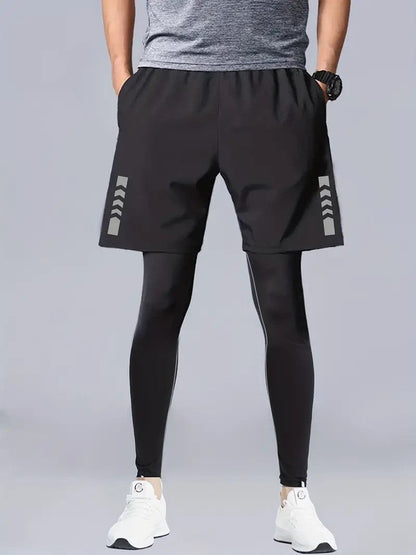 Completo Sportivo Uomo Pezzi Tights e Shorts - Brentozzi