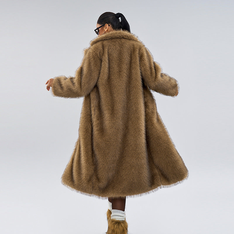 Cappotto Donna Invernale Tessuto Caldo Vestibilità Ampia