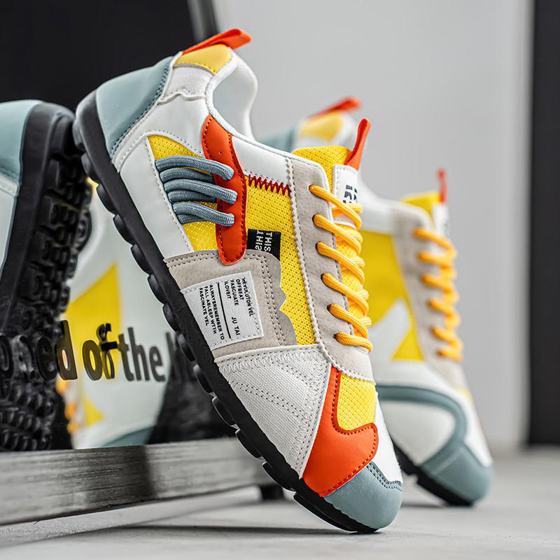 Sneaker Uomo con Mesh e Lacci