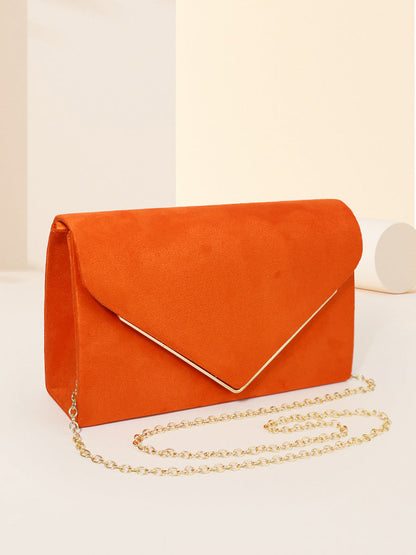 Clutch Donna in Velluto Effetto Camoscio Elegante