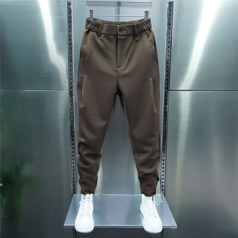 Pantaloni Harem Uomo Elastico in Vita e Polsini Regolabili