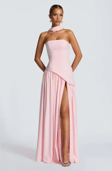 Abito Maxi Donna Senza Spalline