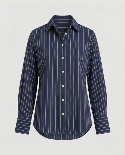Blusa Donna Elegante a Righe Taglio Moderno