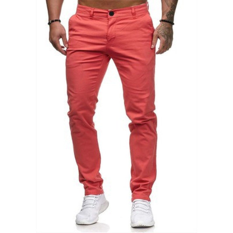 Pantaloni Chino Uomo Slim Fit Moderni