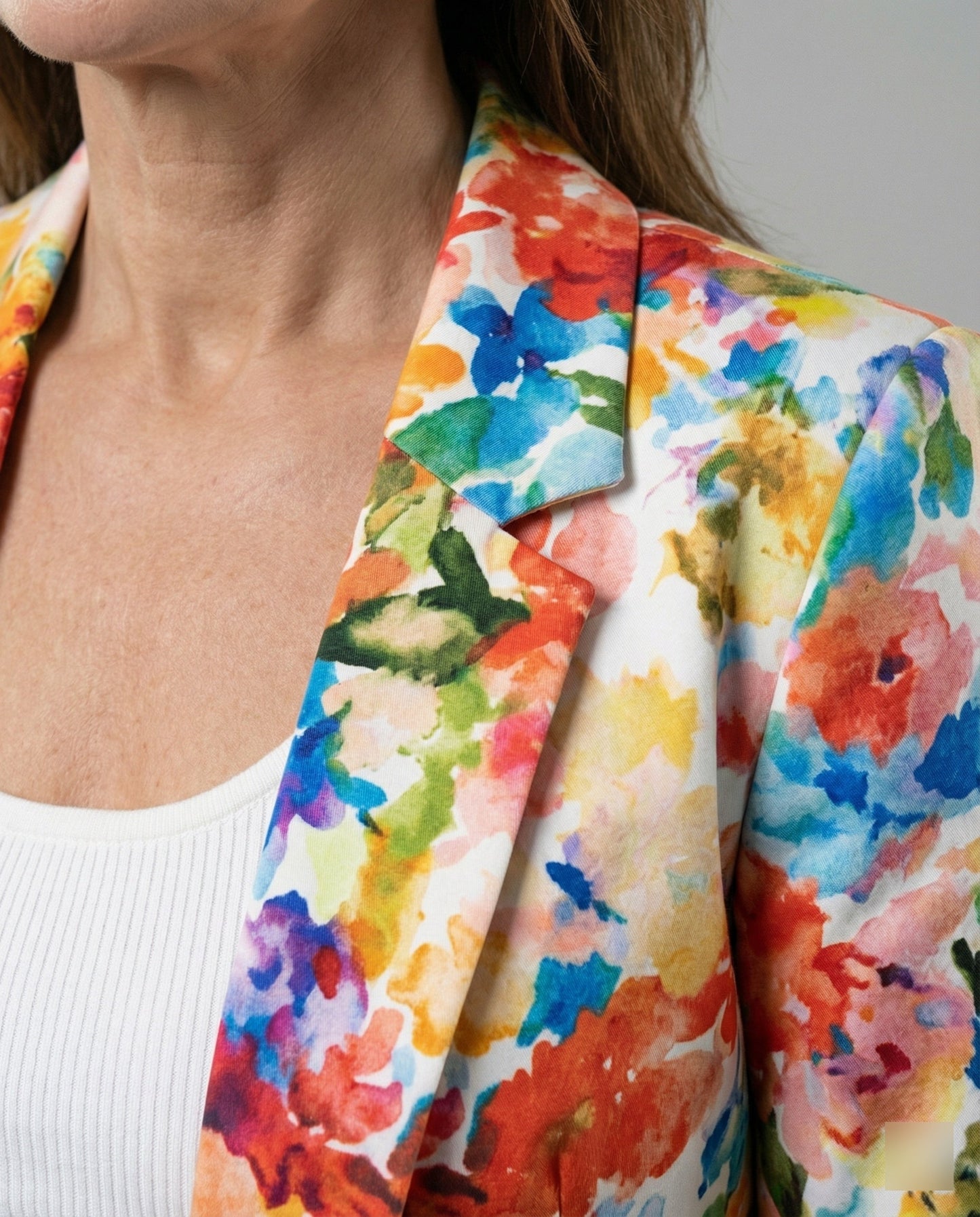 Blazer Donna Fantasia Floreale Linea Elegante