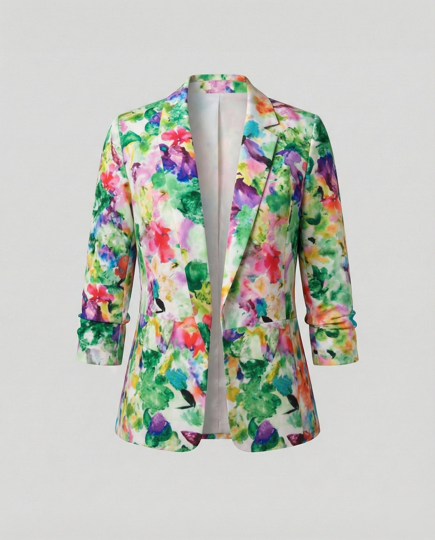 Blazer Donna Fantasia Floreale Linea Elegante