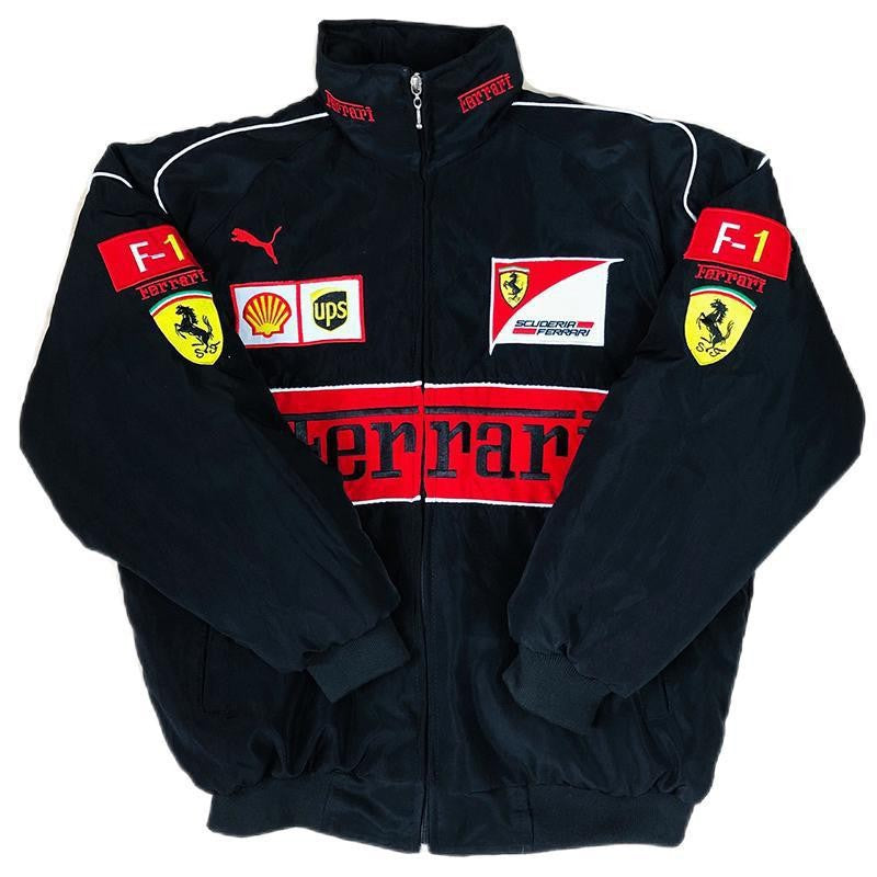 Giacca Uomo Racing Stile Retro con Logo - Brentozzi
