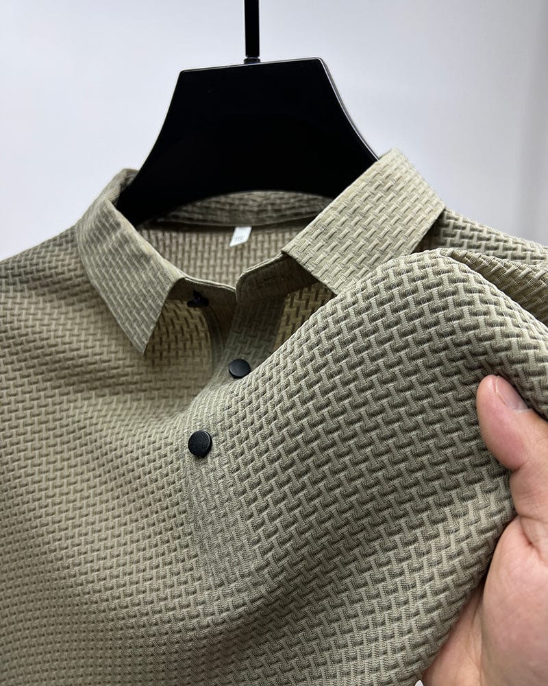 Polo Uomo Strutturata Vestibilità Larga
